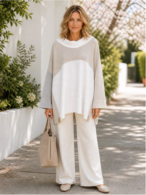 Henriette Steffensen Sweater W OS Minimalist Fleece Quiet Luxury Scandi Cream